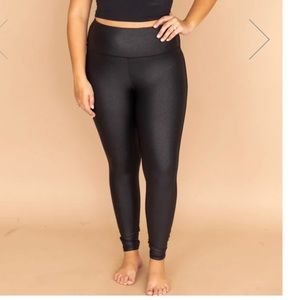 Pink Lily Faux Leather Legging